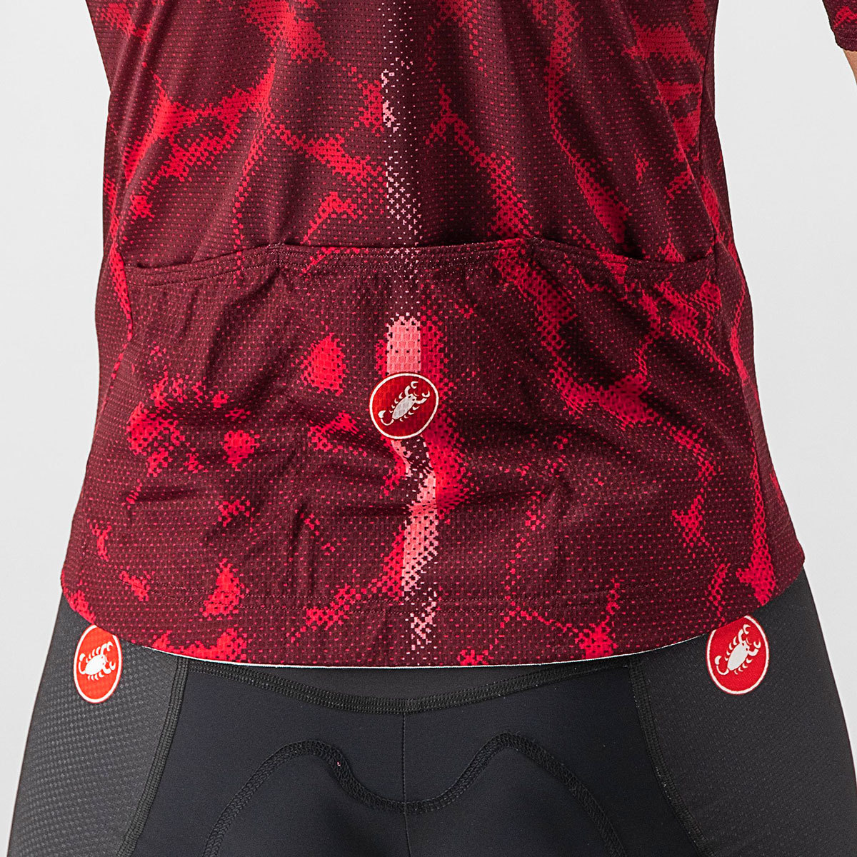 Castelli GIRO Sforzato Fietsshirt Korte Mouwen Donkerrood Heren