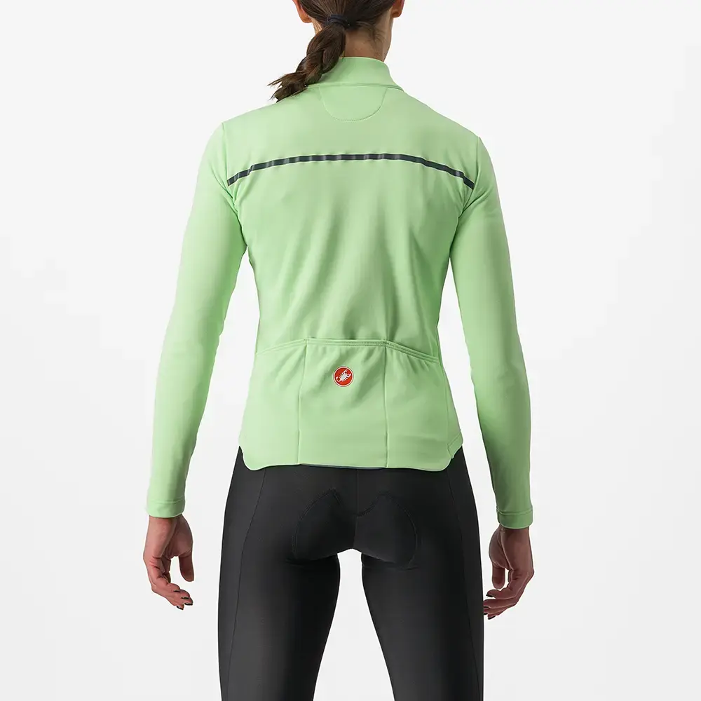 Castelli Sinergia 2 FZ Fietsshirt Lange Mouwen Groen Dames