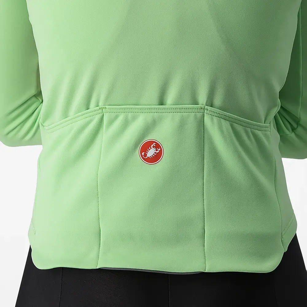 Castelli Sinergia 2 FZ Fietsshirt Lange Mouwen Groen Dames