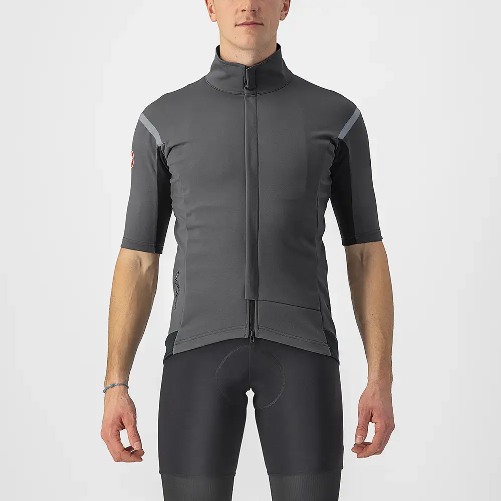 Castelli Gabba RoS 2 Fietsshirt Korte Mouwen Grijs/Zilver Reflex Heren