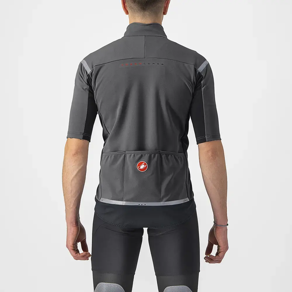 Castelli Gabba RoS 2 Fietsshirt Korte Mouwen Grijs/Zilver Reflex Heren