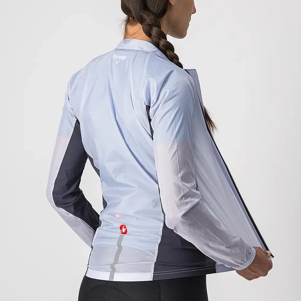 Castelli Squadra Stretch Windjack Zilvergrijs/Donkergrijs Dames