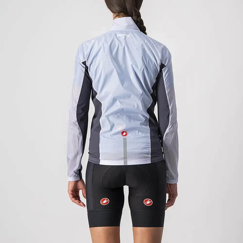 Castelli Squadra Stretch Windjack Zilvergrijs/Donkergrijs Dames