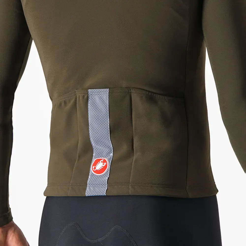 Castelli Tutto Nano Ros Fietsshirt Lange Mouwen Donkergroen Heren