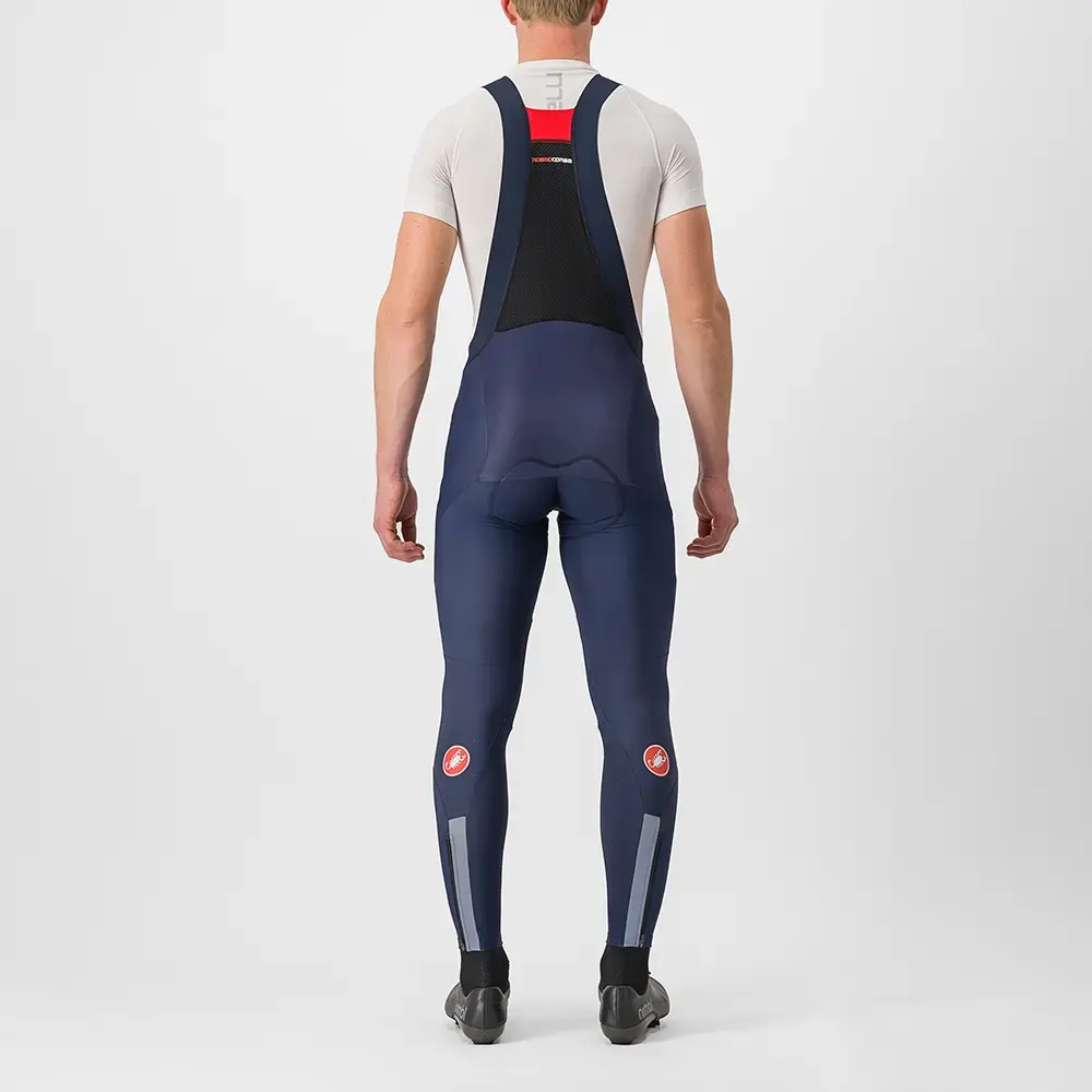 Castelli Sorpasso Ros Fietsbroek Lang Met Zeem Donkerblauw Heren