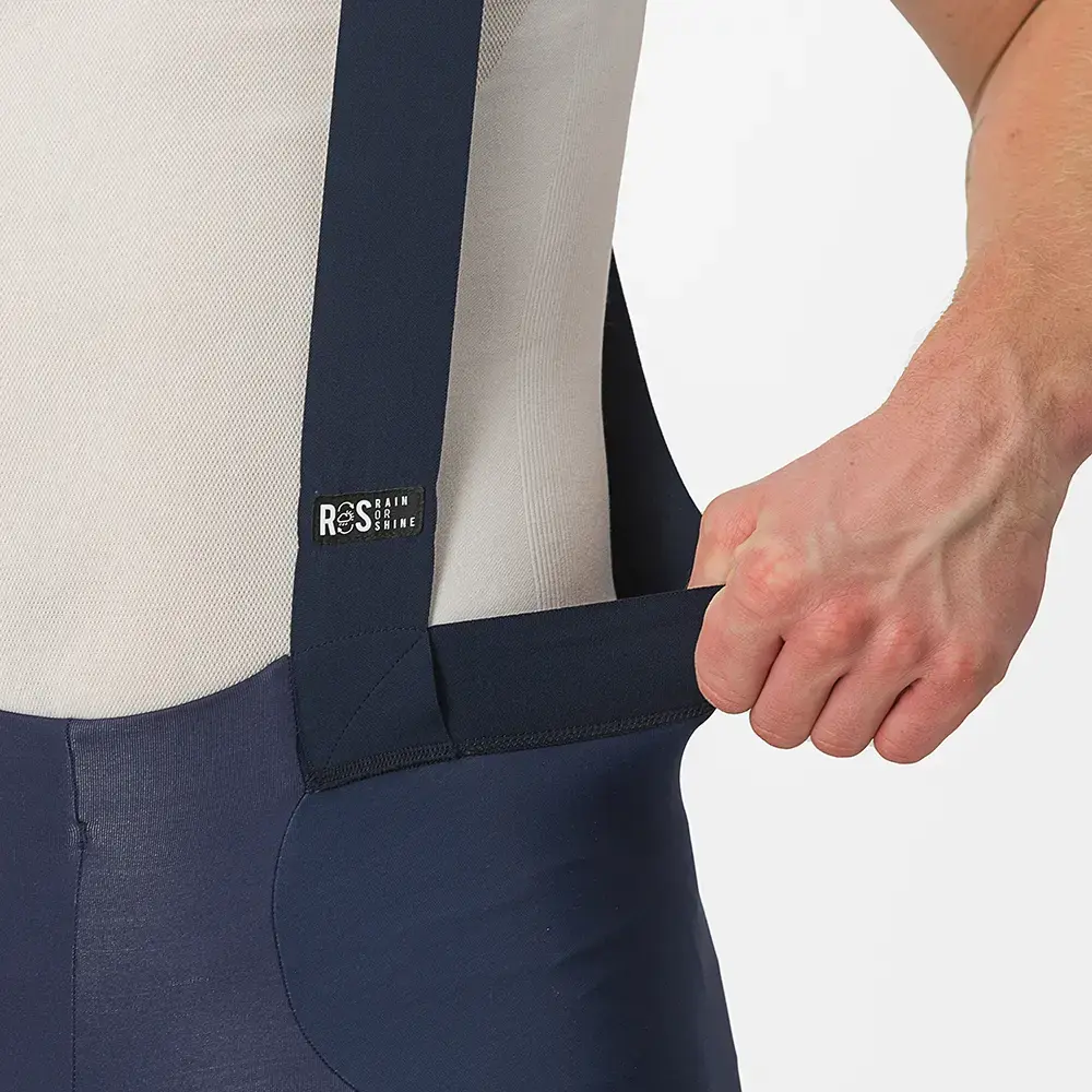 Castelli Sorpasso Ros Fietsbroek Lang Met Zeem Donkerblauw Heren