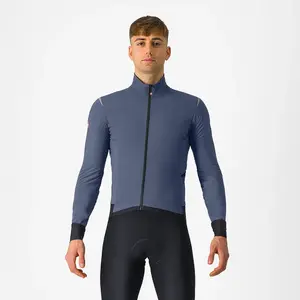 Castelli Alpha Flight Ros Fietsjack Blauw/Zilver Reflex Heren