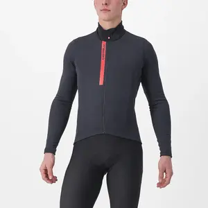 Castelli Entrata Thermal Fietsshirt Lange Mouwen Zwart/Rood Heren