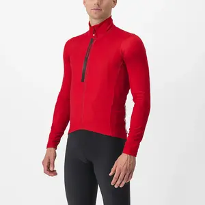 Castelli Entrata Thermal Fietsshirt Lange Mouwen Rood/Zwart Heren