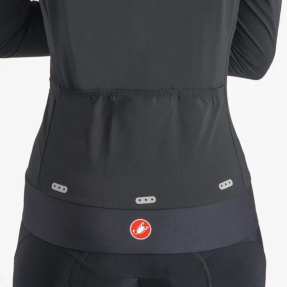 Castelli Alpha Flight Ros Fietsjack Zwart/Zwart Reflex Dames