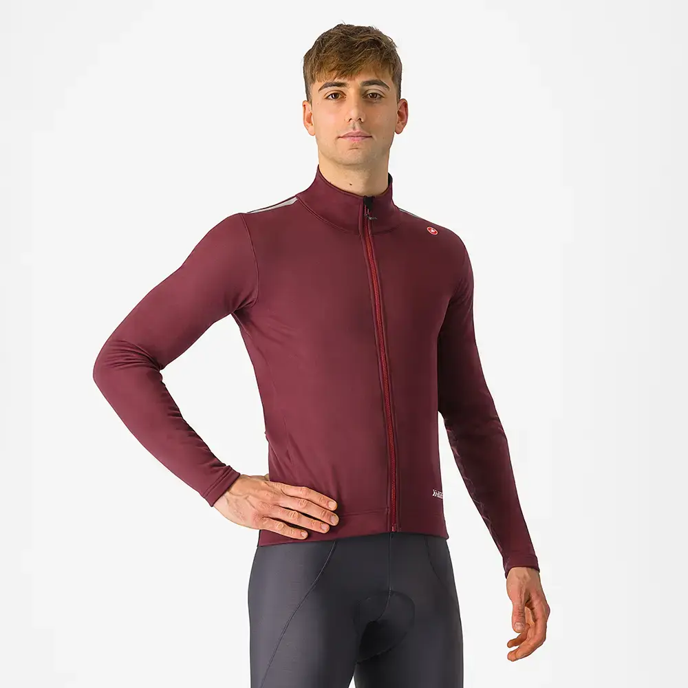 Castelli Espresso Air Fietsjack Donkerrood Heren