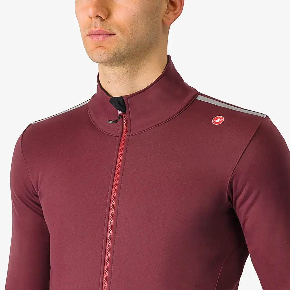 Castelli Espresso Air Fietsjack Donkerrood Heren