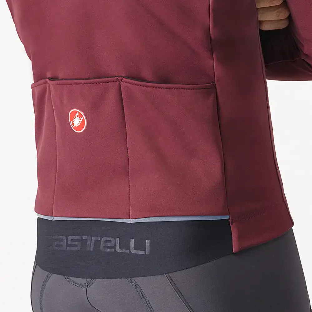 Castelli Espresso Air Fietsjack Donkerrood Heren