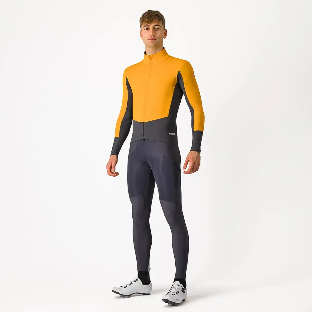 Castelli Perfetto Air Fietsjack Oranje/Donkergrijs Heren