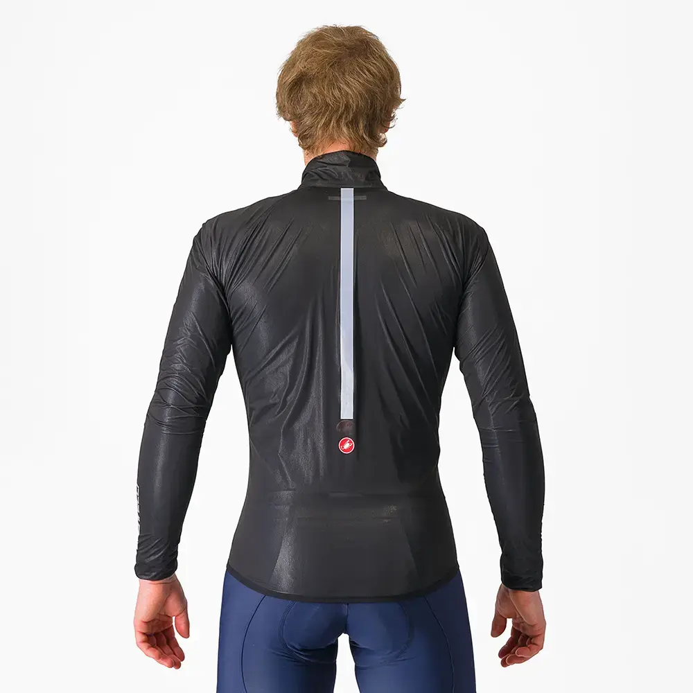 Castelli Squall Shell Regenjack Zwart/Zilvergrijs Heren