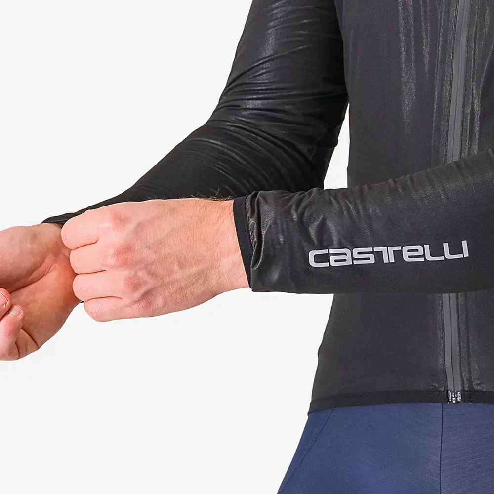 Castelli Squall Shell Regenjack Zwart/Zilvergrijs Heren