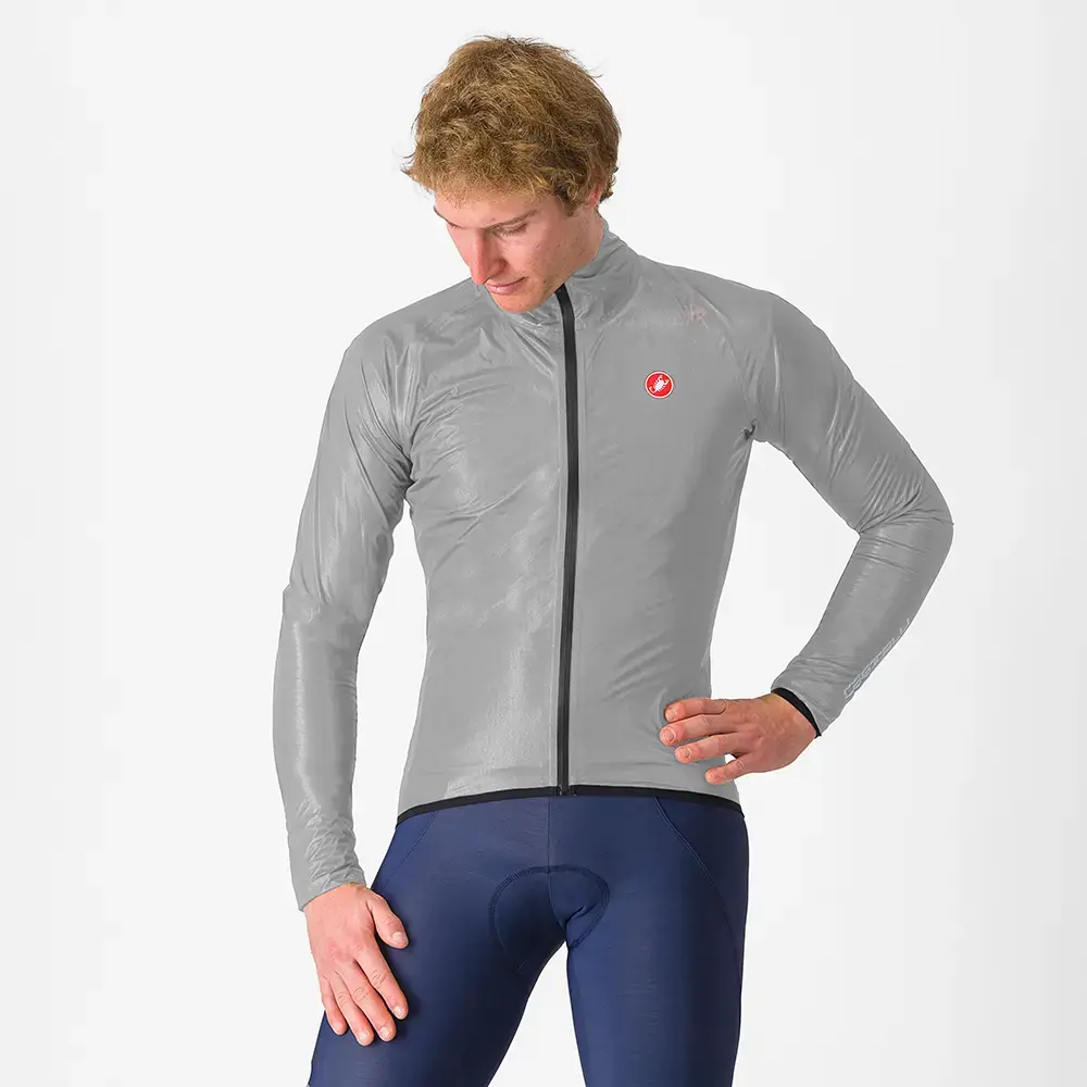 Castelli Squall Shell Regenjack Zilvergrijs/Zwart Heren