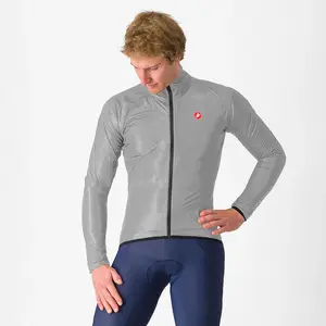 Castelli Squall Shell Regenjack Zilvergrijs/Zwart Heren