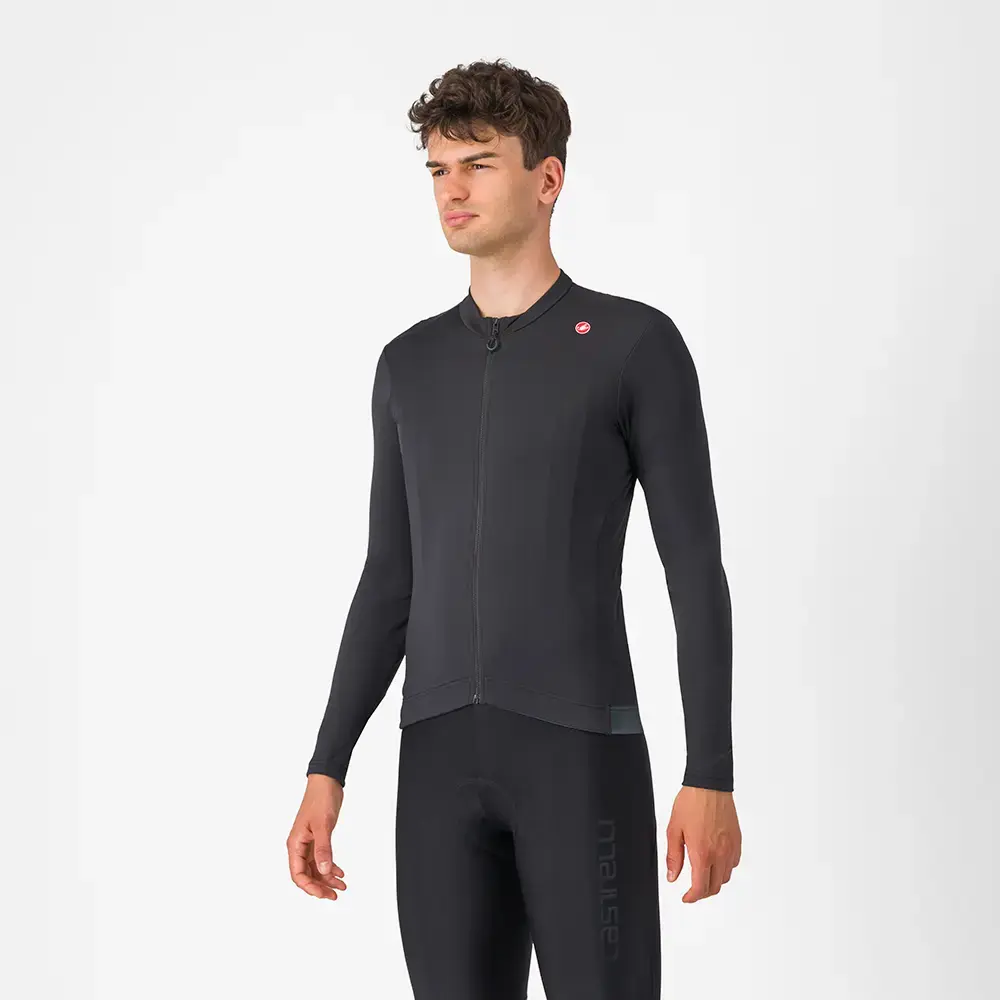 Castelli Espresso Thermal Fietsshirt Lange Mouwen Zwart Heren