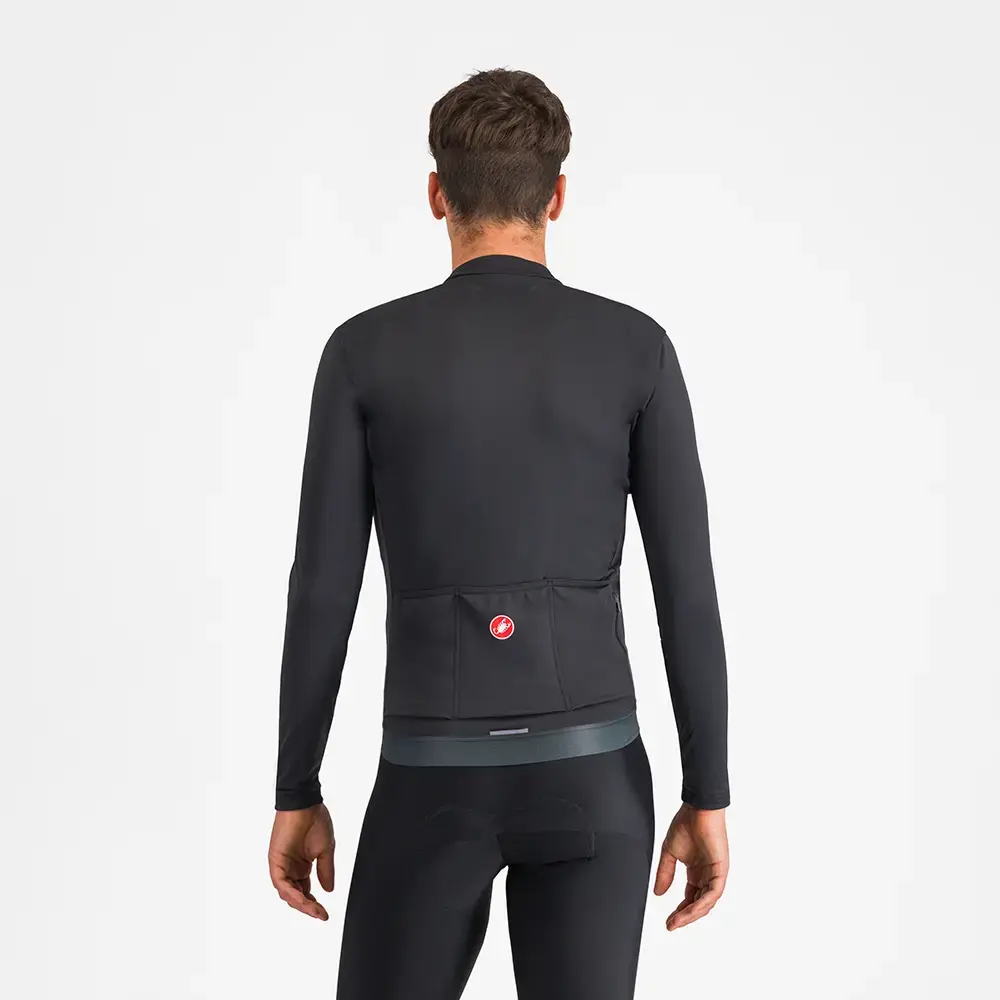 Castelli Espresso Thermal Fietsshirt Lange Mouwen Zwart Heren