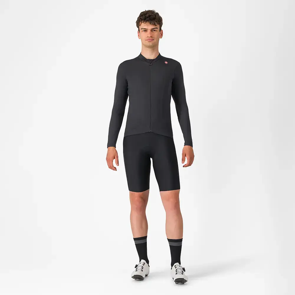 Castelli Espresso Thermal Fietsshirt Lange Mouwen Zwart Heren