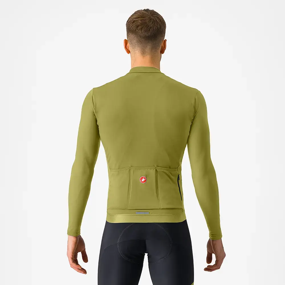 Castelli Espresso Thermal Fietsshirt Lange Mouwen Groen Heren