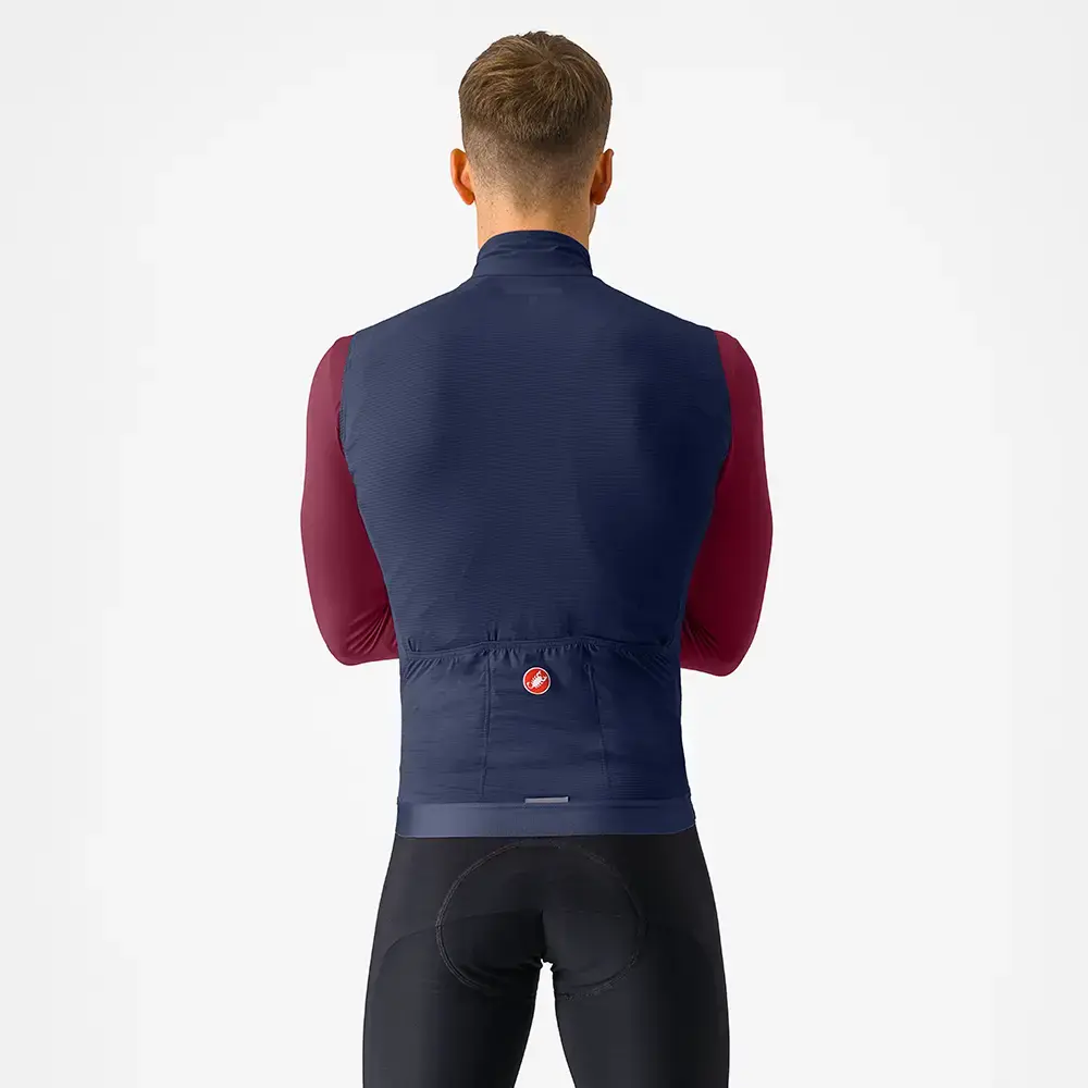 Castelli Espresso Windvest Blauw Heren