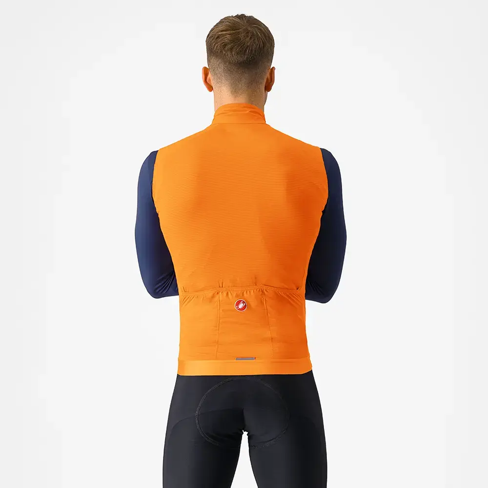 Castelli Espresso Windvest Oranje/Donkergrijs Heren