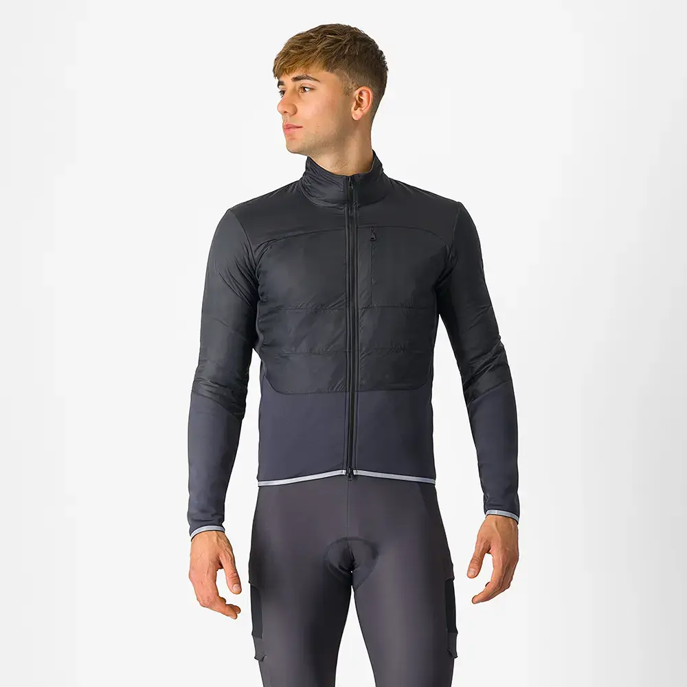 Castelli Unlimited Fietsjack Zwart/Donkergrijs Heren