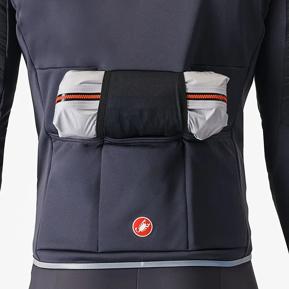 Castelli Unlimited Fietsjack Zwart/Donkergrijs Heren