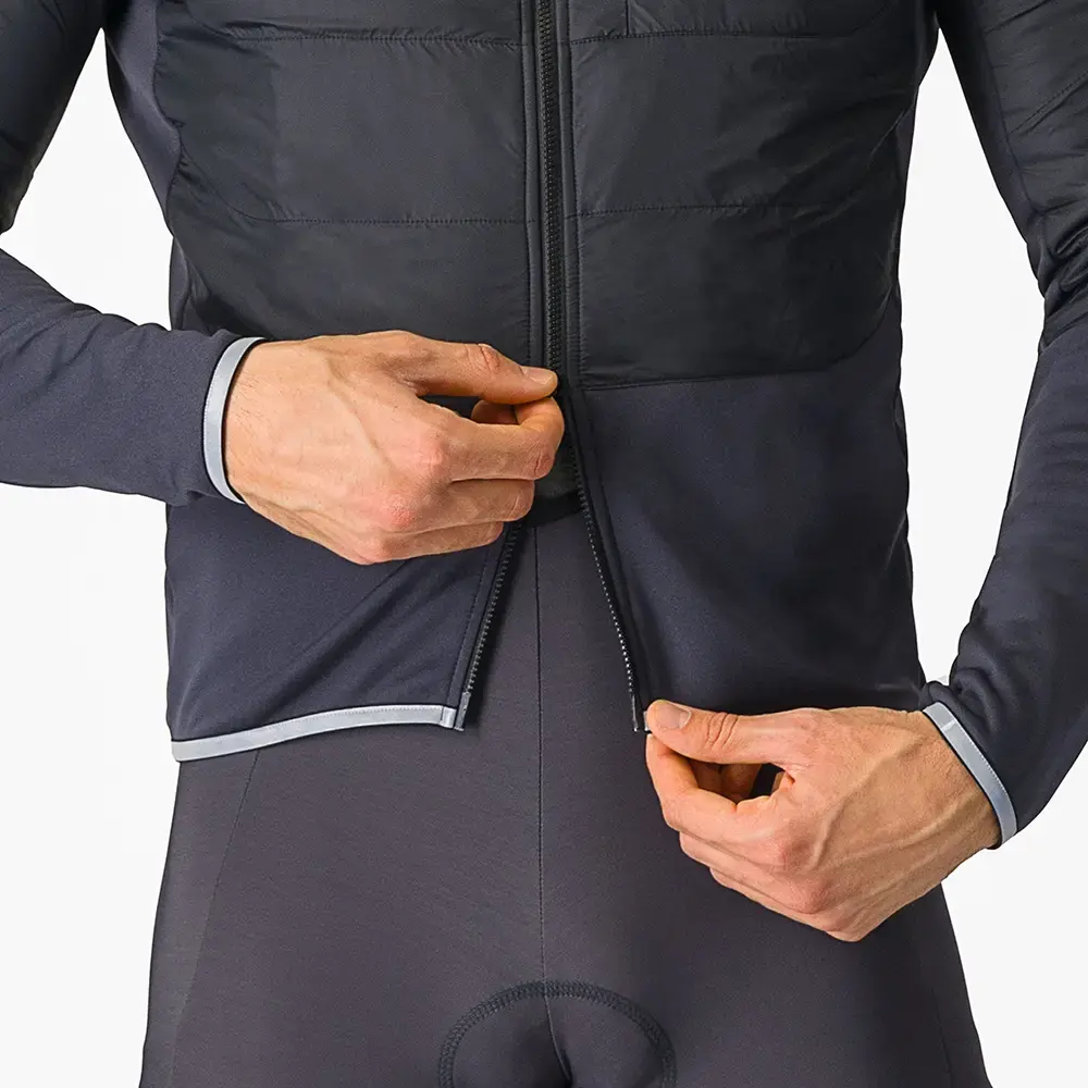 Castelli Unlimited Fietsjack Zwart/Donkergrijs Heren