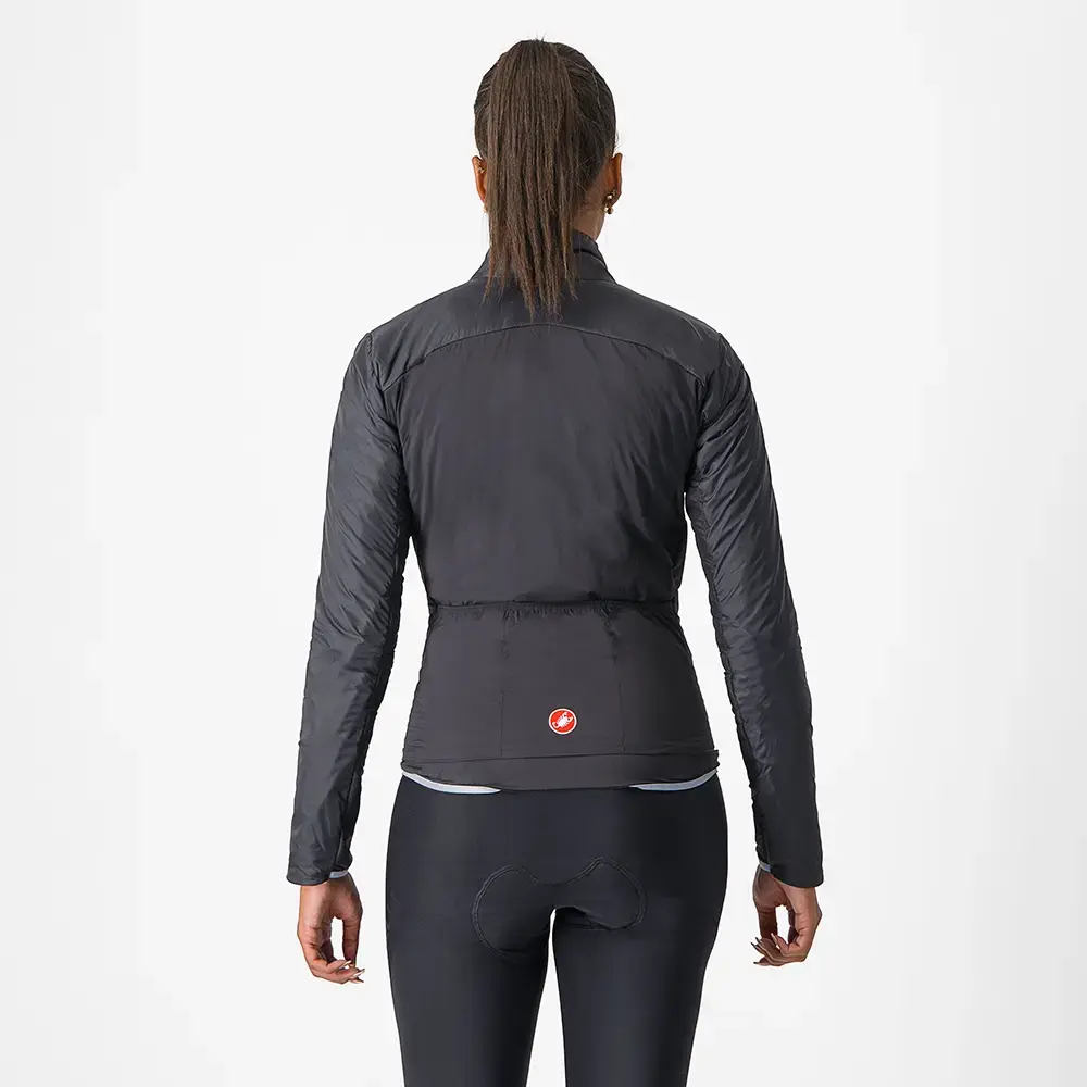 Castelli Fly Direct Fietsjack Zwart/Zilvergrijs Dames