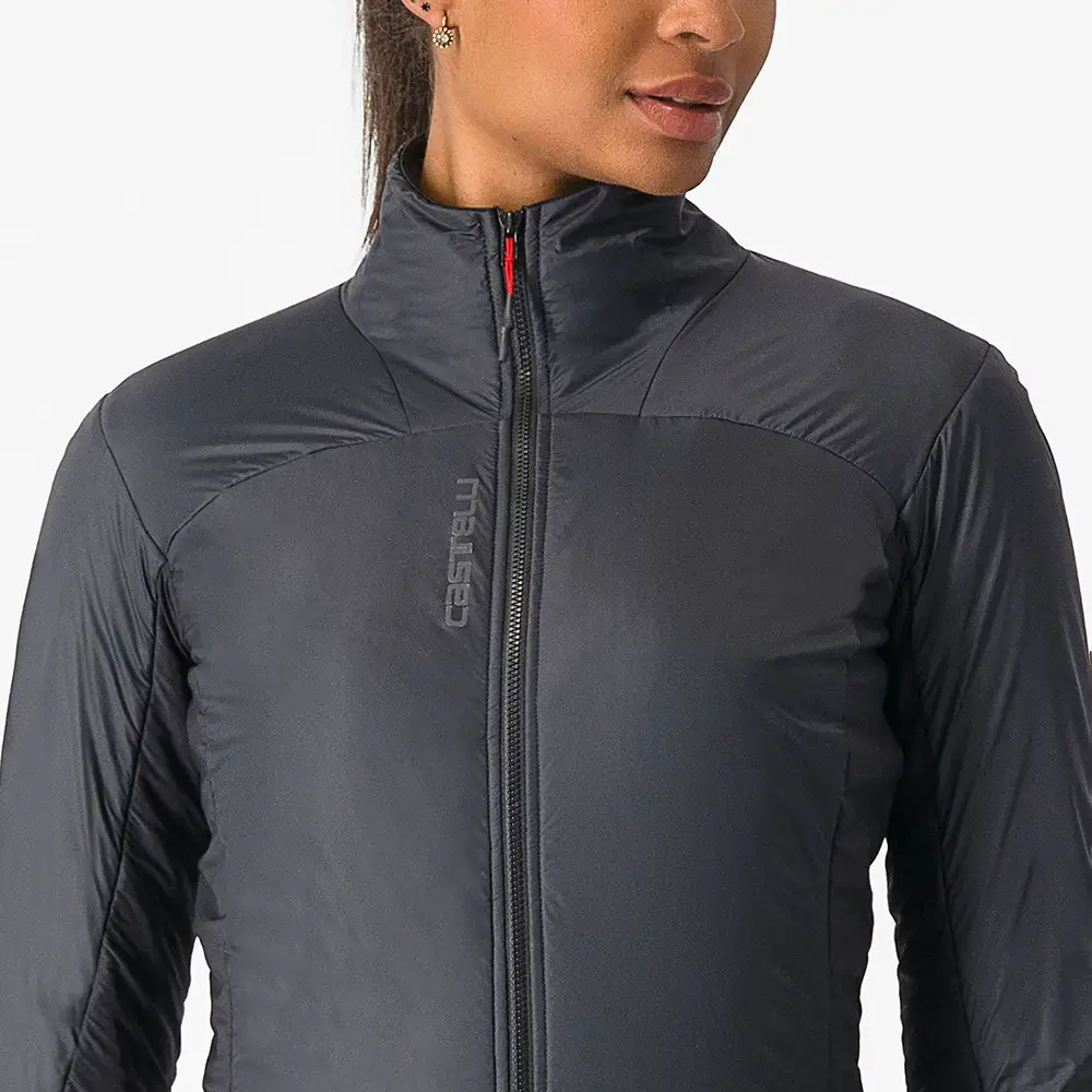 Castelli Fly Direct Fietsjack Zwart/Zilvergrijs Dames