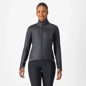 Castelli Fly Direct Fietsjack Zwart/Zilvergrijs Dames