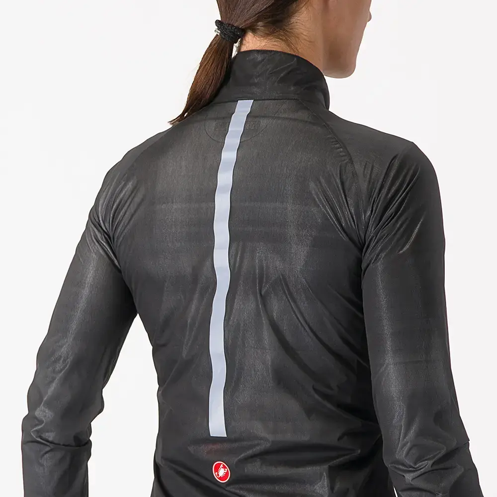 Castelli Squall Shell Fietsjack Zwart/Zilvergrijs Dames