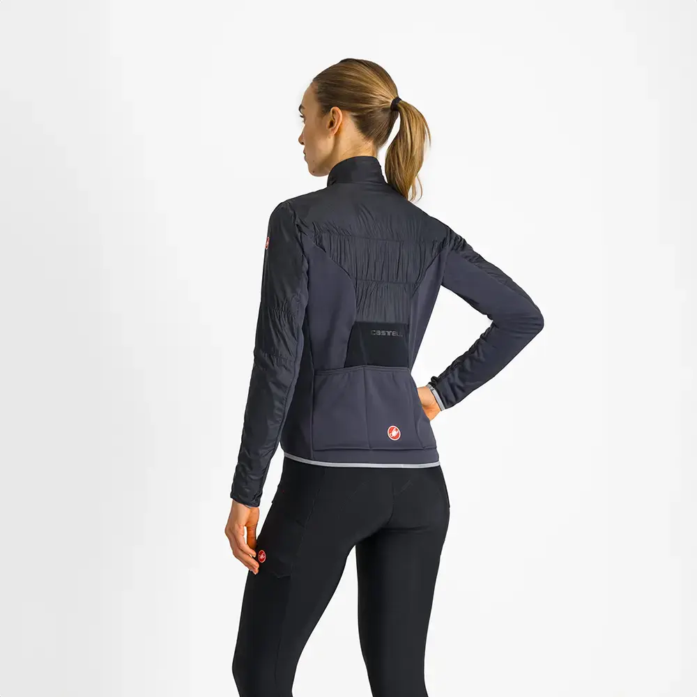 Castelli Unlimited Fietsjack Zwart/Donkergrijs Dames