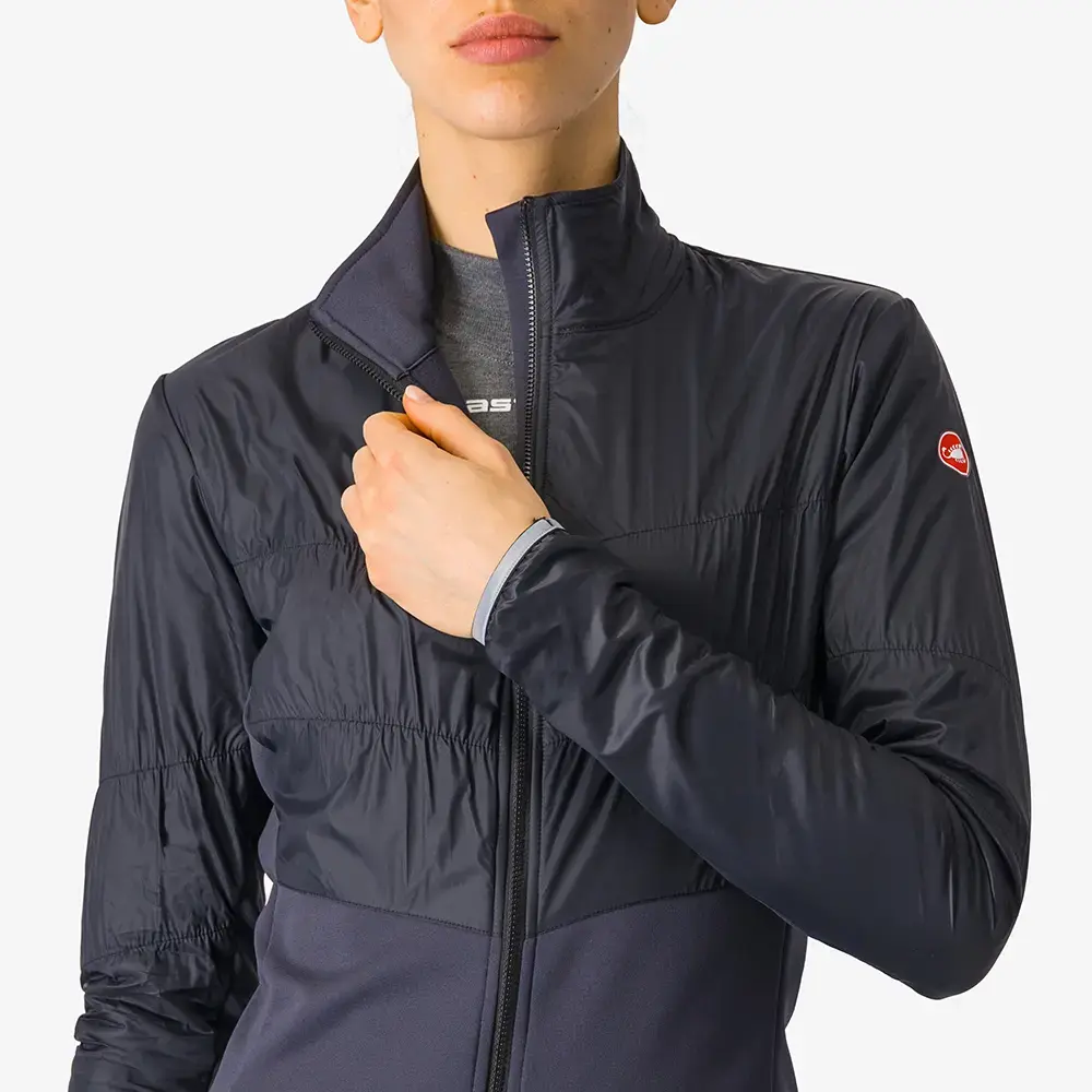 Castelli Unlimited Fietsjack Zwart/Donkergrijs Dames