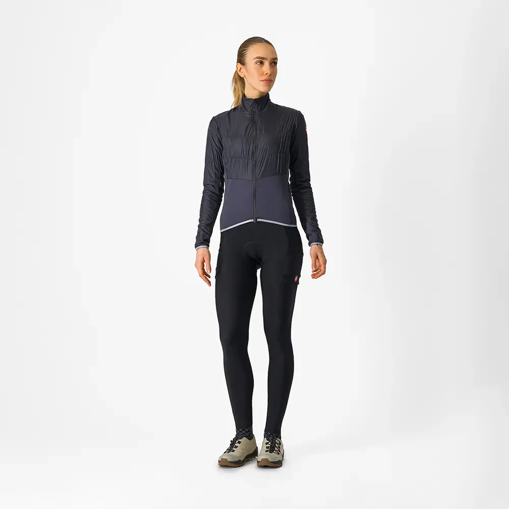 Castelli Unlimited Fietsjack Zwart/Donkergrijs Dames