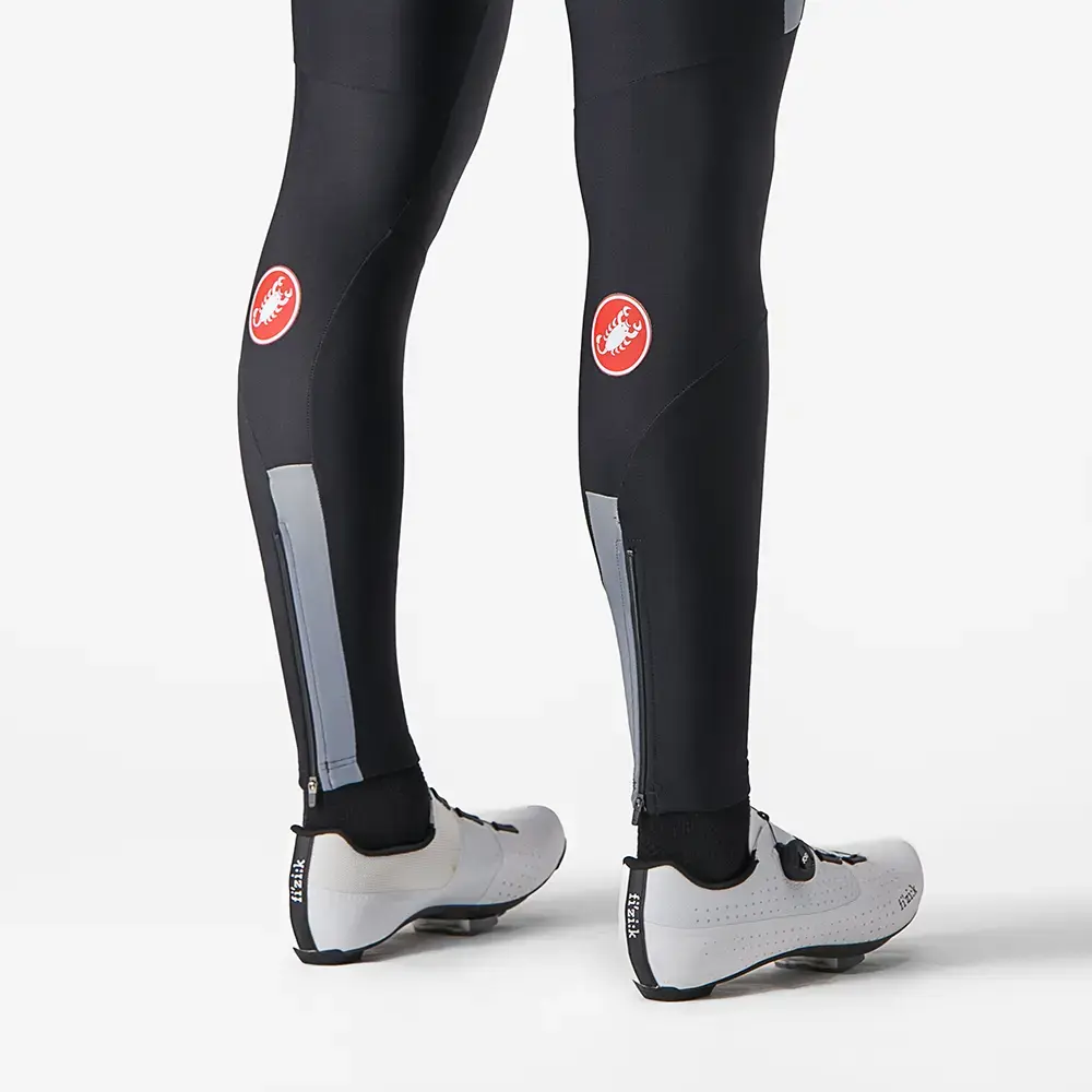 Castelli Sorpasso Ros Fietsbroek Lang Met Zeem Zwart Reflex Heren