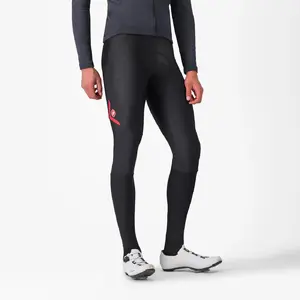 Castelli Velocissimo 5 Fietsbroek Lang Zwart/Rood Reflex Heren