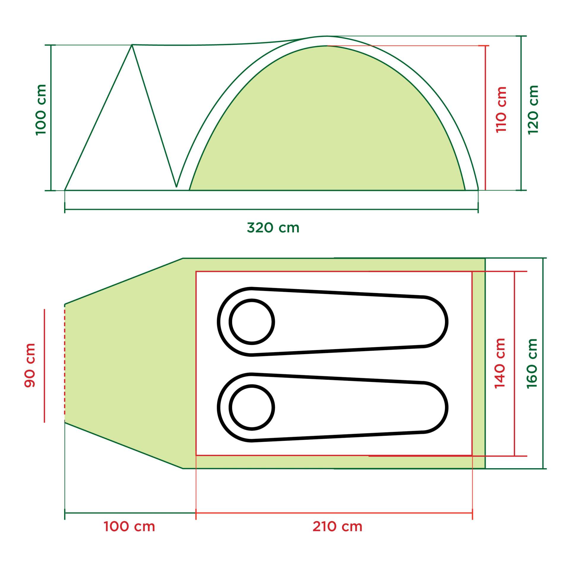 Coleman Darwin 2 Plus Tent