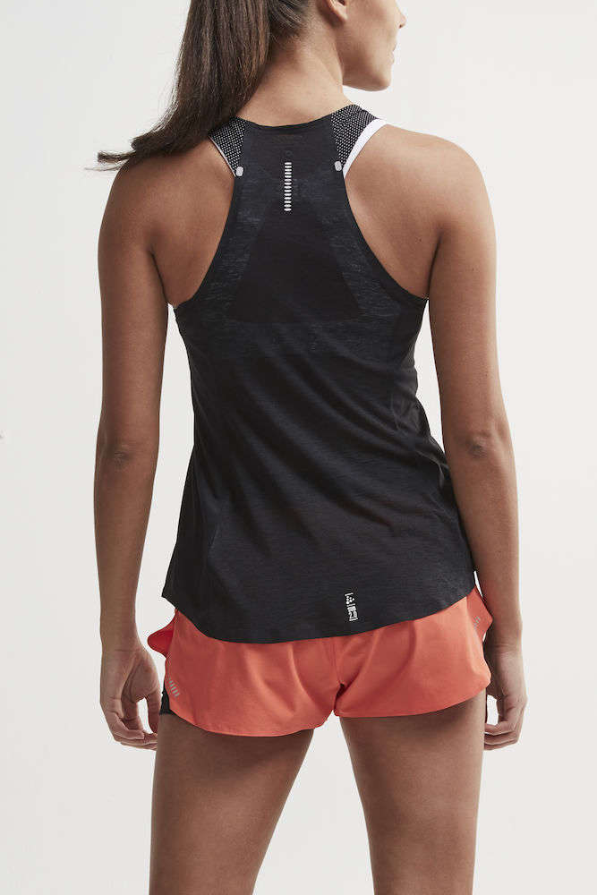 Craft SUBTWO Hardloop Singlet Zwart Dames