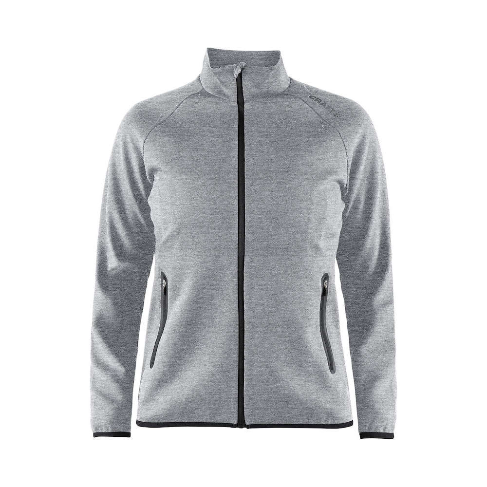 Craft Emotion Full Zip Jack Grijs Dames