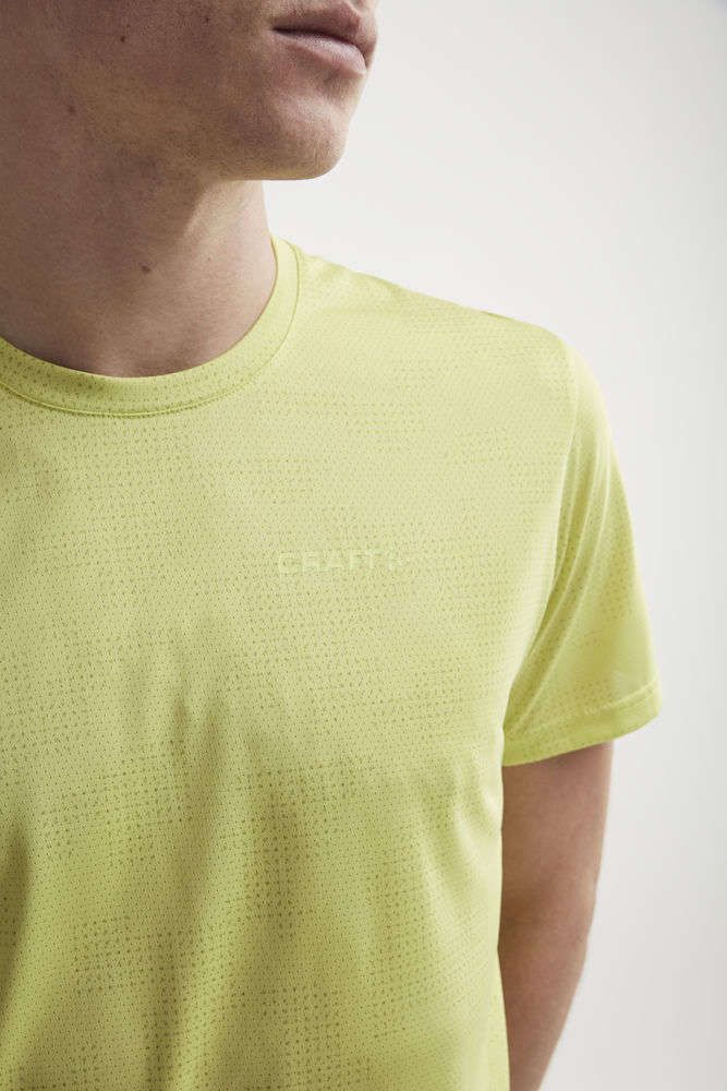 Craft Eaze Hardloopshirt Korte Mouwen Lime Groen Heren