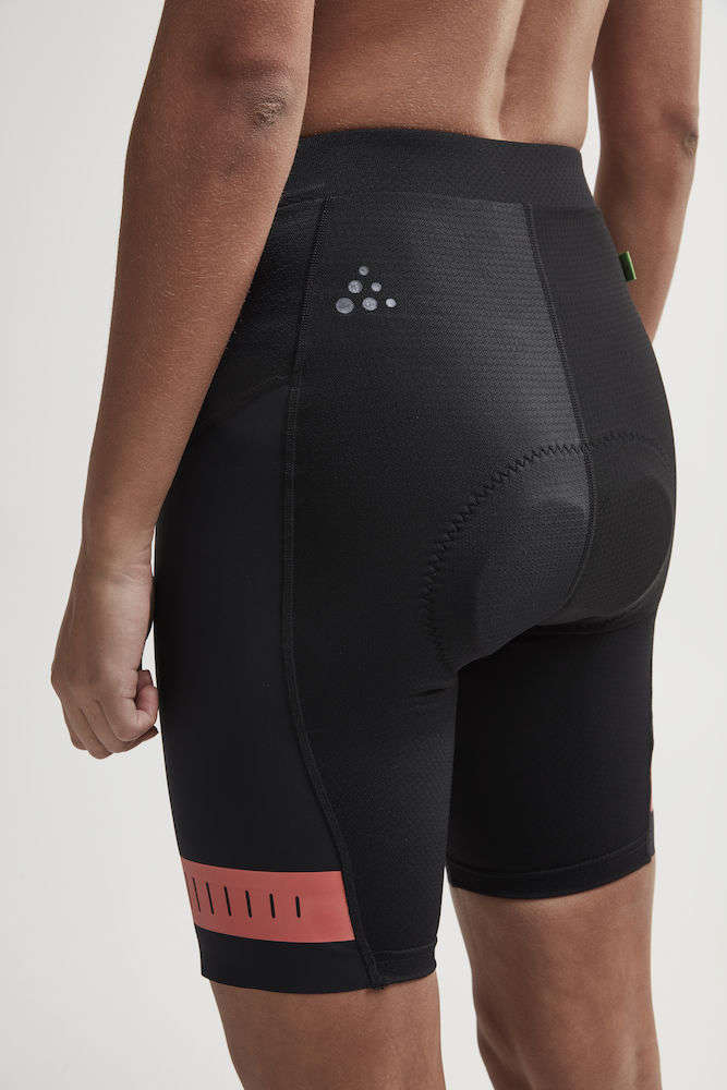 Craft Hale Glow Fietsbroek Kort Zonder Bretels Zwart/Roze Dames