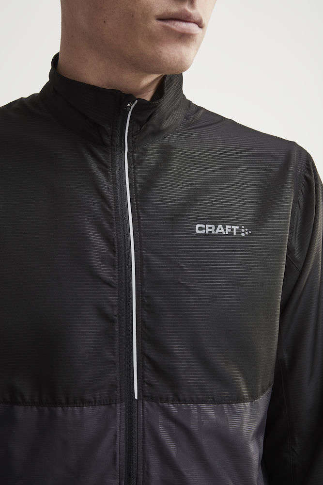 Craft Eaze Hardloopjack Zwart/Grijs Heren