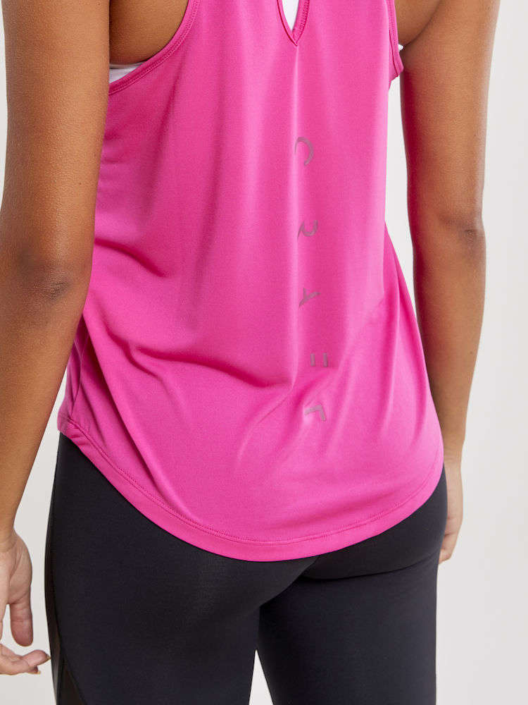 Craft Charge Hardloopshirt Zonder Mouwen Roze Dames