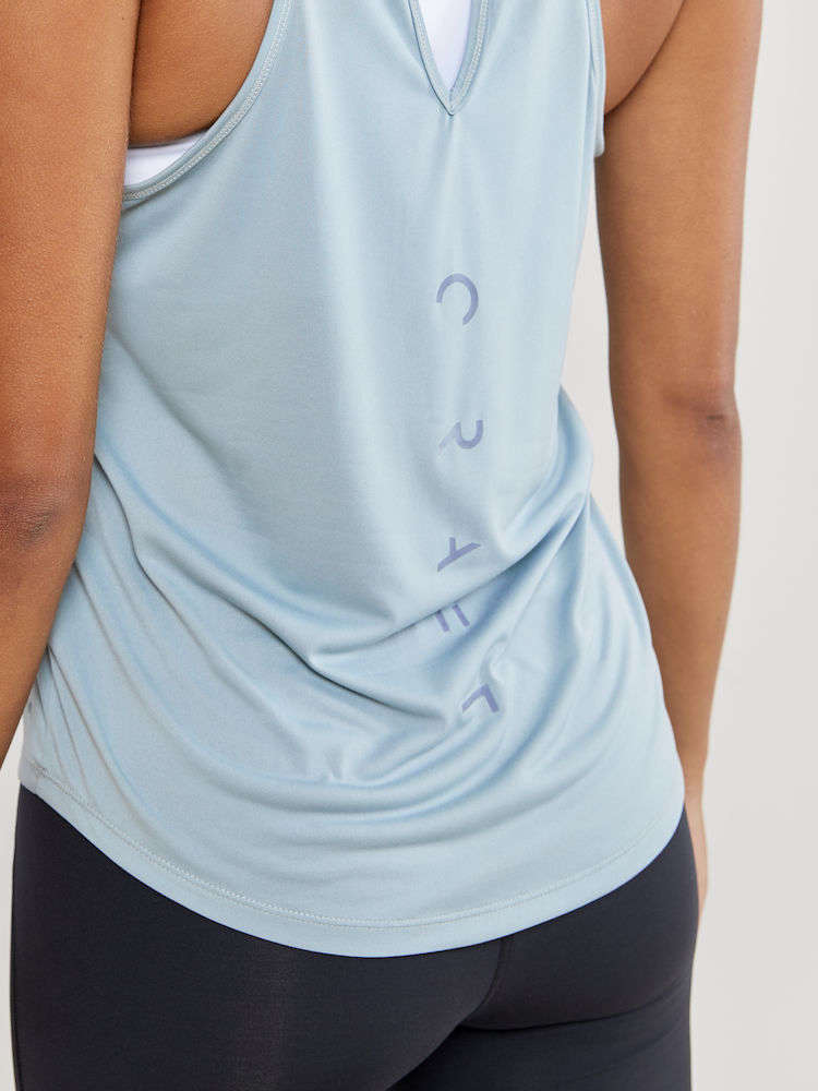 Craft Charge Hardloopshirt Zonder Mouwen Lichtblauw Dames