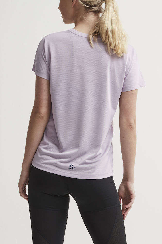 Craft Eaze Logo Mesh Hardloopshirt Korte Mouwen Lila Dames