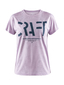 Craft Eaze Logo Mesh Hardloopshirt Korte Mouwen Lila Dames